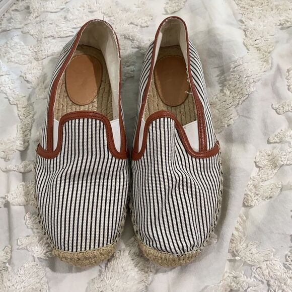 JOIE Adrien Striped Canvas Espadrilles Shoes - Picture 2 of 9